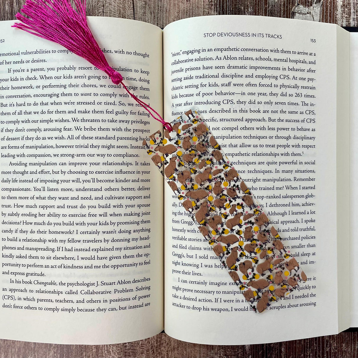 Capybara Bookmark Makes a Cute Teacher Gift, Birthday Gift or Stocking Stuffer for Capybara Lovers and Young Readers