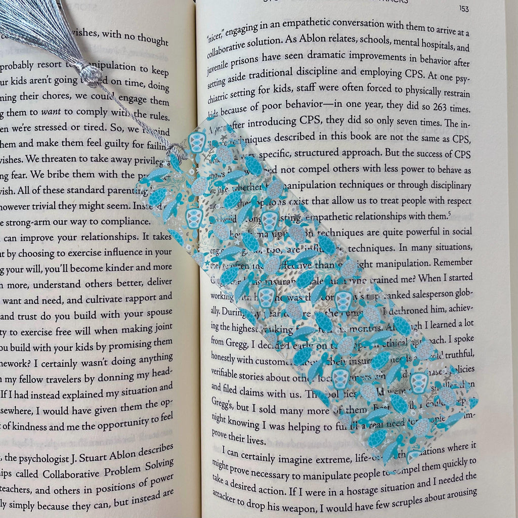 Sea Turtle Bookmark Makes a Bookish Birthday Gift or Stocking Stuffer for Ocean Lovers, Turtle Lovers and Readers