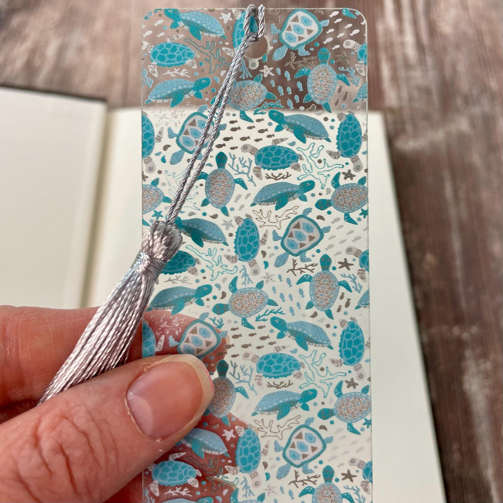 Sea Turtle Bookmark Makes a Bookish Birthday Gift or Stocking Stuffer for Ocean Lovers, Turtle Lovers and Readers