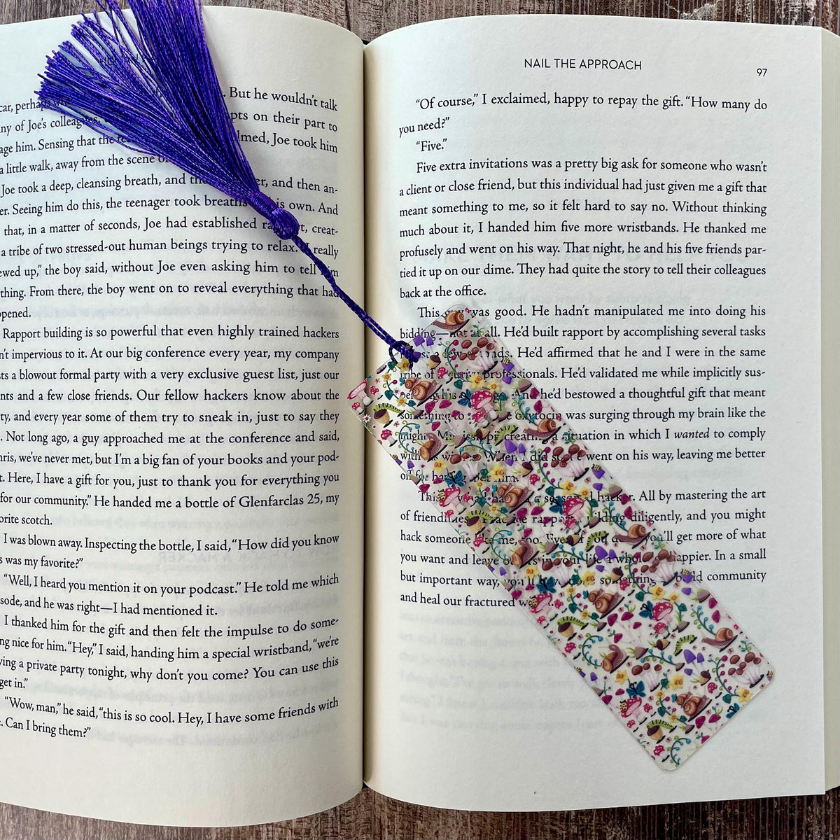 Mushroom Bookmark for Readers, Fairycore & Cottagecore Lovers, Book Club Gifts and Stocking Stuffers