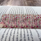 Pink Floral Scalloped Bookmark Makes a Pretty Teacher Appreciation or Birthday Gift for Book Lovers and Readers