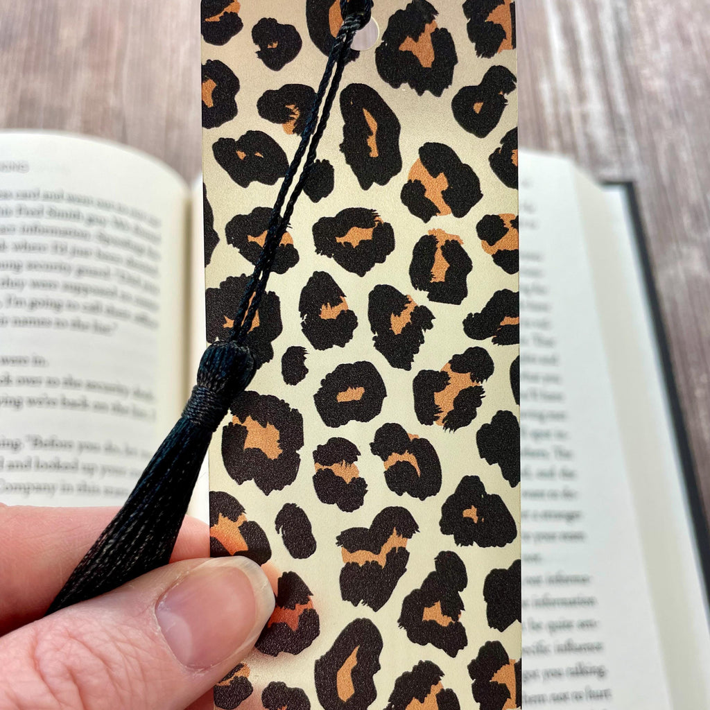 Leopard Print Bookmark for Book Lovers, Teacher Gifts or Bookish Birthday Gift for Fashion Lovers and Readers