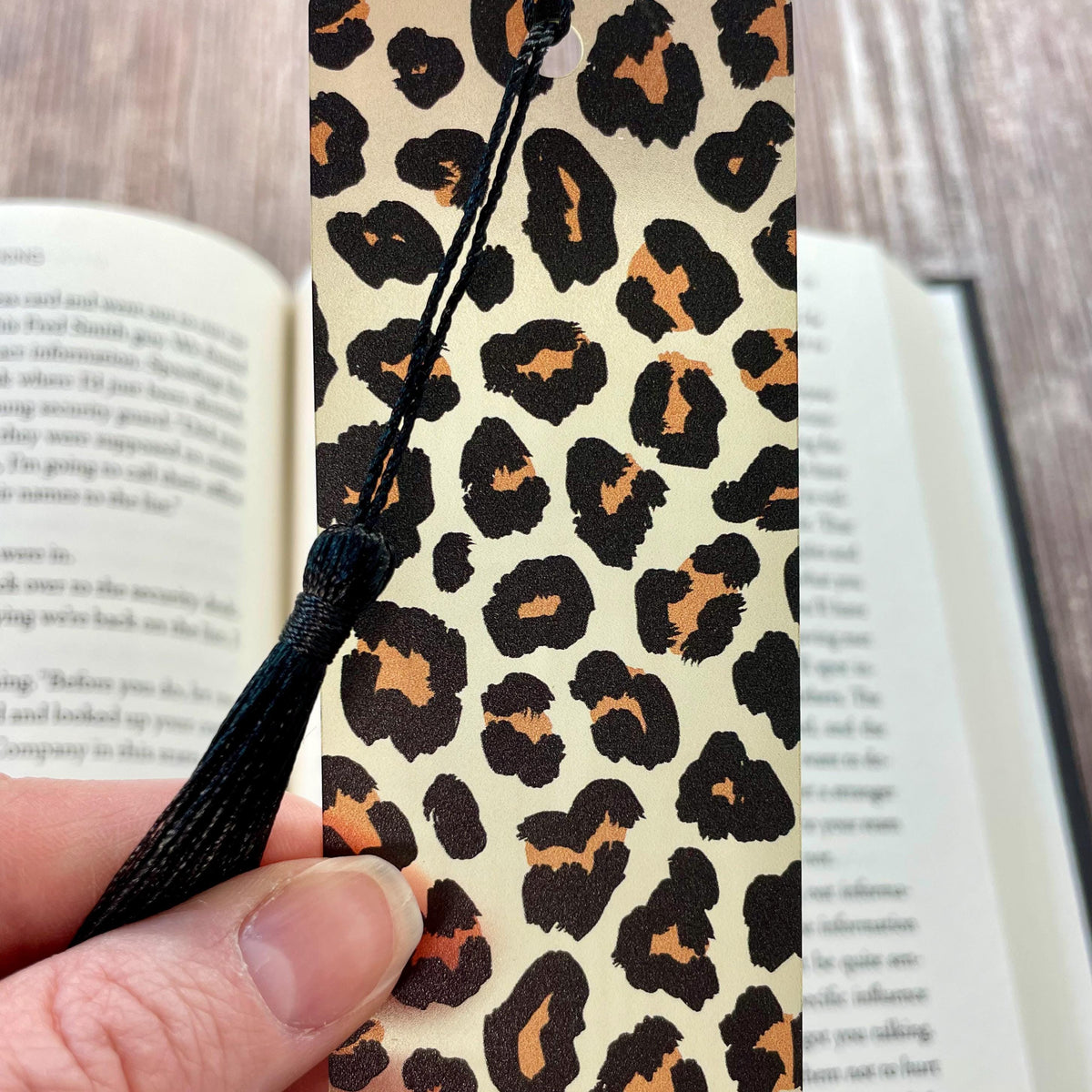 Leopard Print Bookmark for Book Lovers, Teacher Gifts or Bookish Birthday Gift for Fashion Lovers and Readers