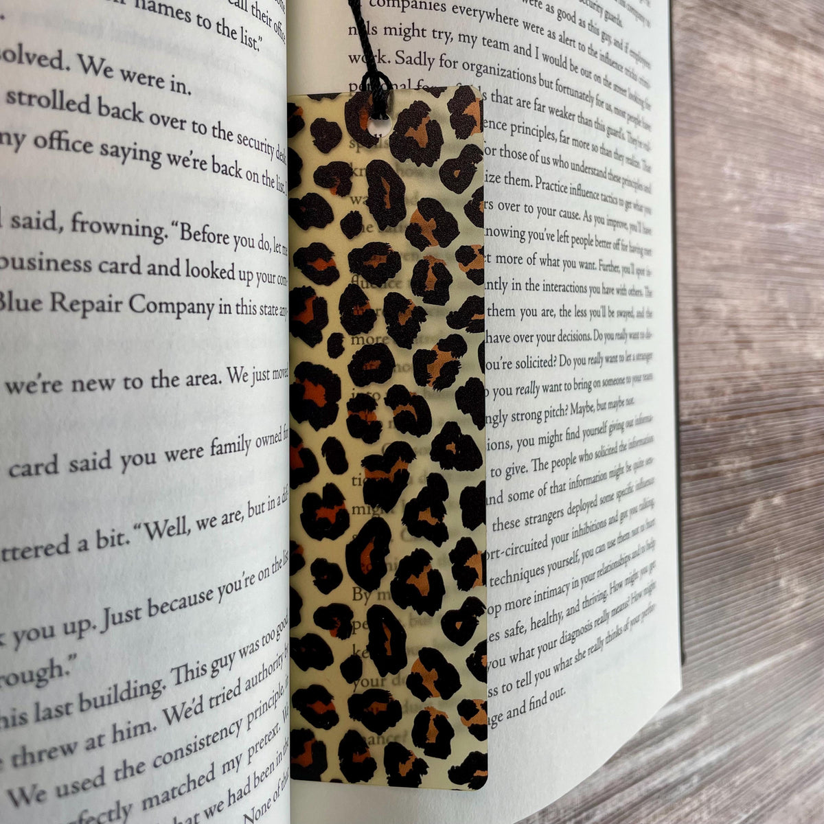 Leopard Print Bookmark for Book Lovers, Teacher Gifts or Bookish Birthday Gift for Fashion Lovers and Readers