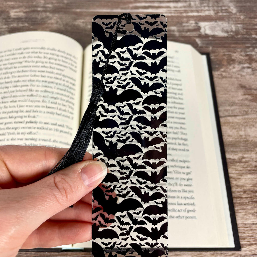 Bat Bookmark Makes a Spooky Halloween Gift or Dark Academia Book Accessory for Gothic Readers and Book Lovers