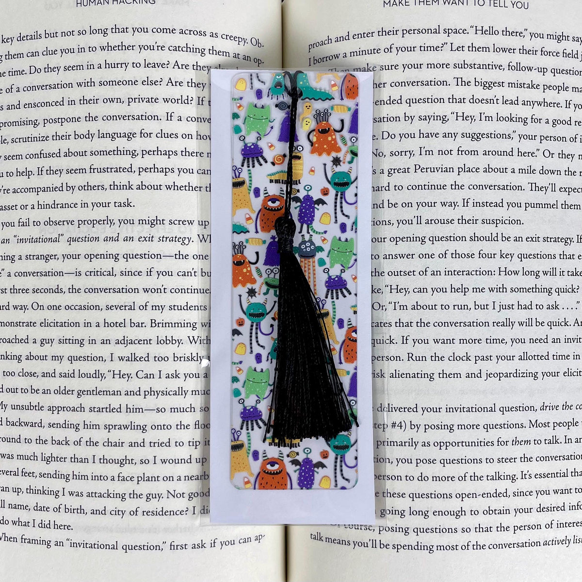 Cute Monster Bookmark Makes a Halloween Gift or Stocking Stuffer for Kids, Young Readers and Book Lovers