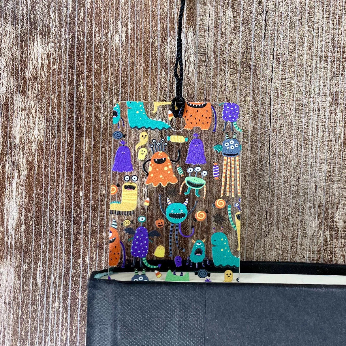 Cute Monster Bookmark Makes a Halloween Gift or Stocking Stuffer for Kids, Young Readers and Book Lovers