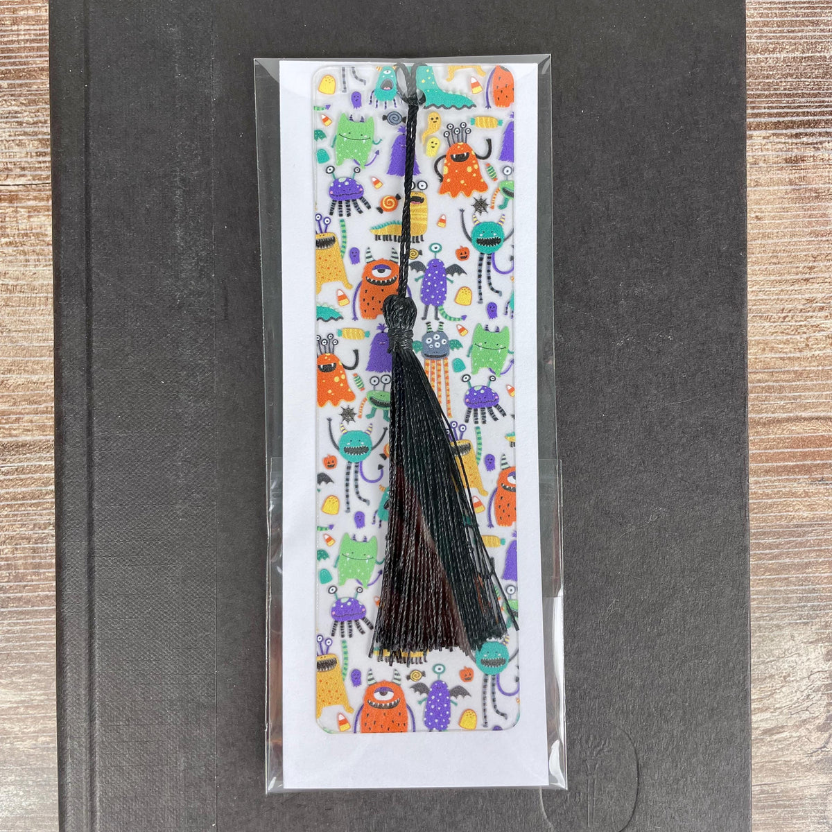 Cute Monster Bookmark Makes a Halloween Gift or Stocking Stuffer for Kids, Young Readers and Book Lovers