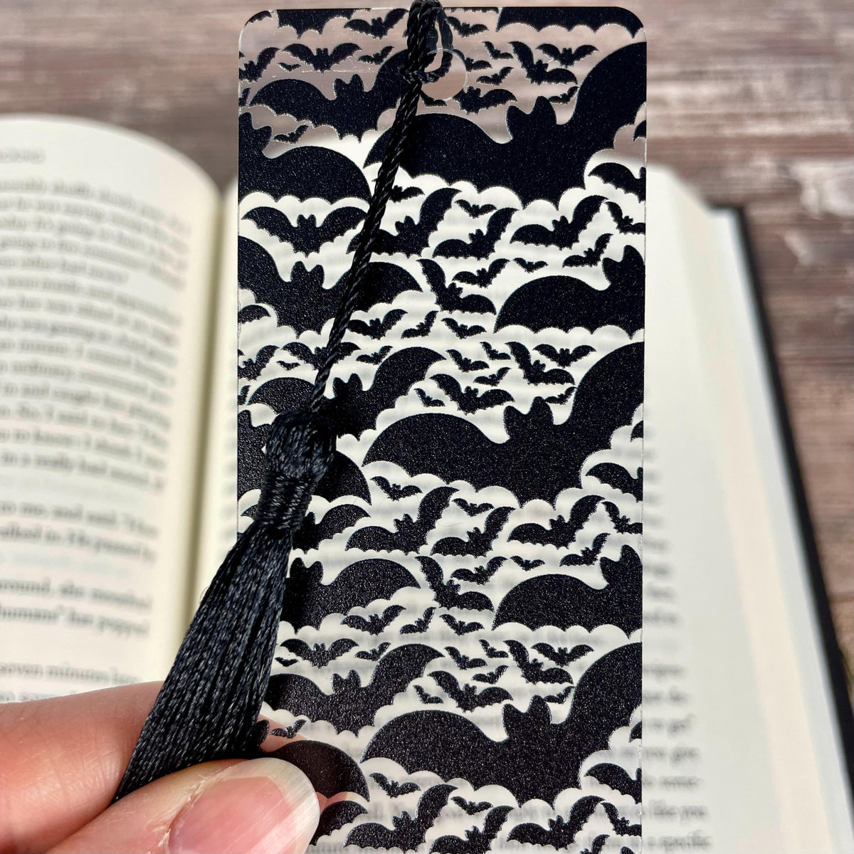 Bat Bookmark Makes a Spooky Halloween Gift or Dark Academia Book Accessory for Gothic Readers and Book Lovers