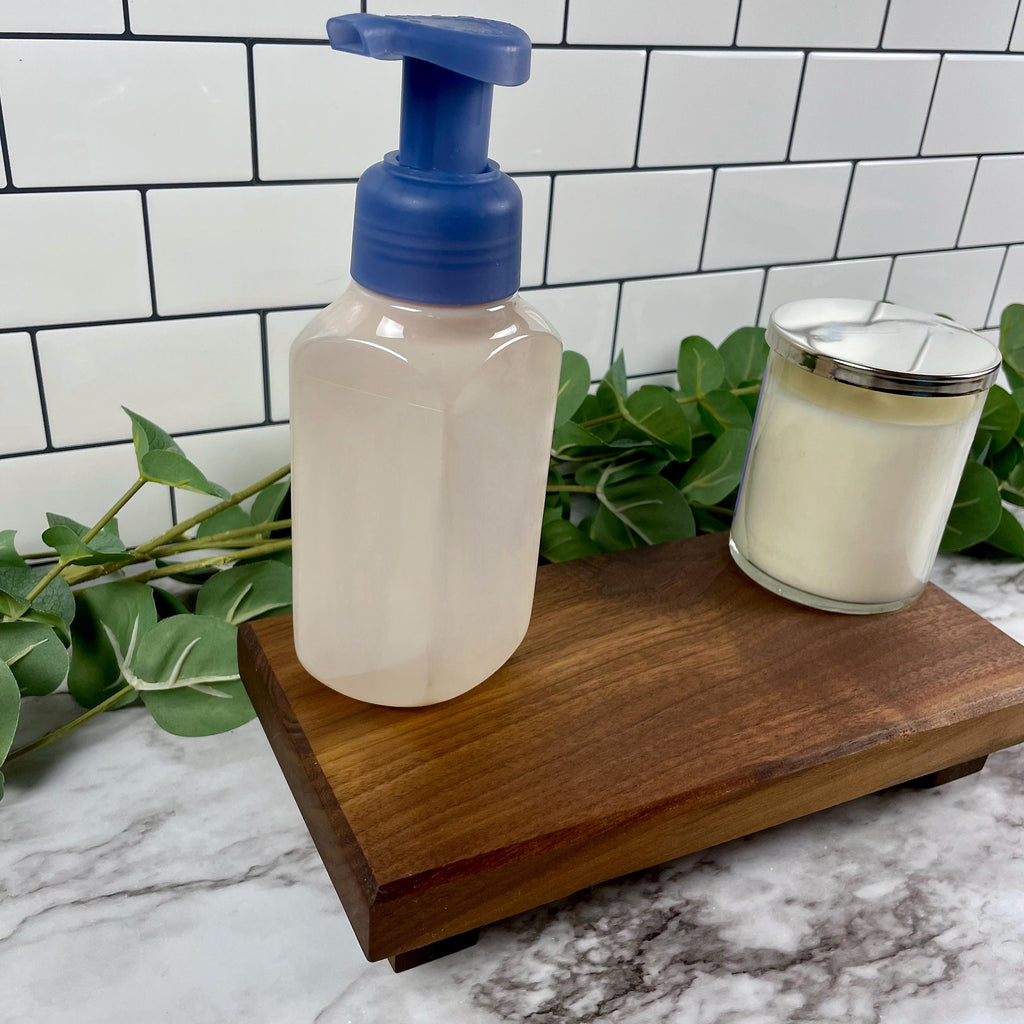 Wood Riser Stand – Walnut, Maple, or Cherry | Sink Organizer, Candle Tray, Plant Stand, Centerpiece Riser, Rustic Home Decor