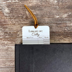 Personalized Reading Log Bookmark: Book Lover Gift