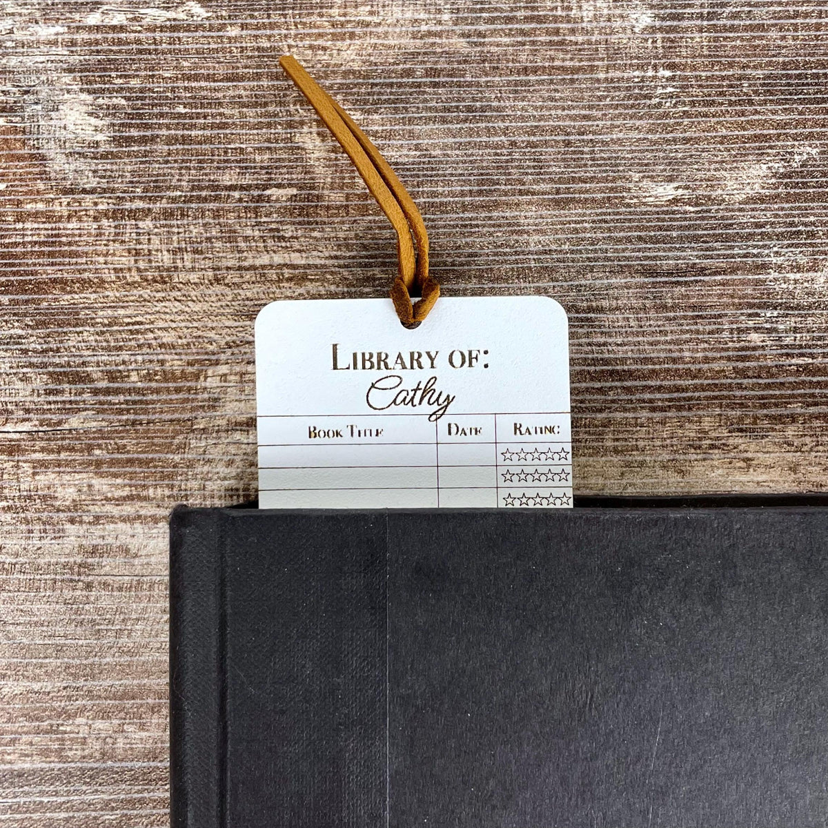 Personalized Reading Log Bookmark: Book Lover Gift