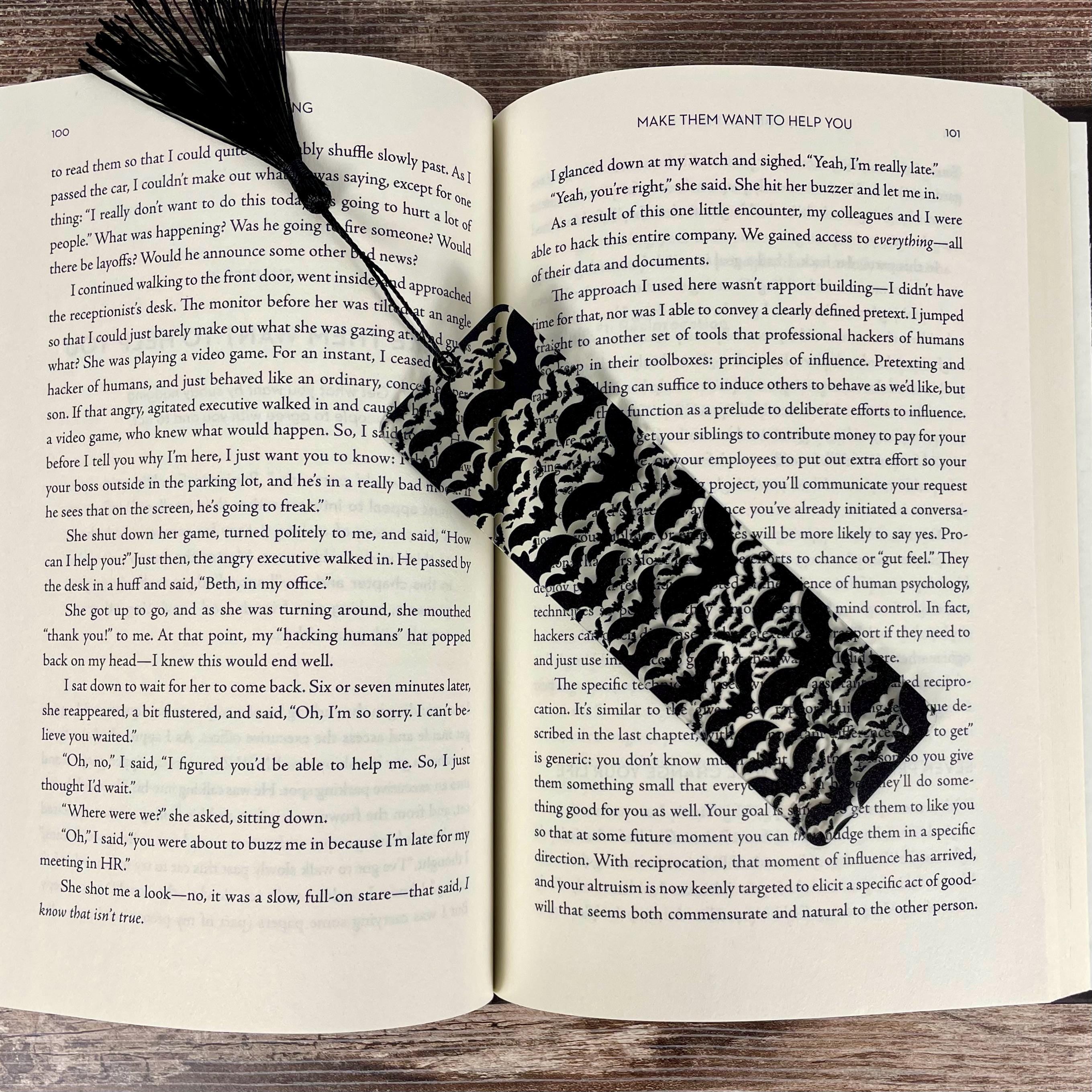 Book Lover Gift Set with Halloween Bookmarks, Gothic Book Accessories for Readers