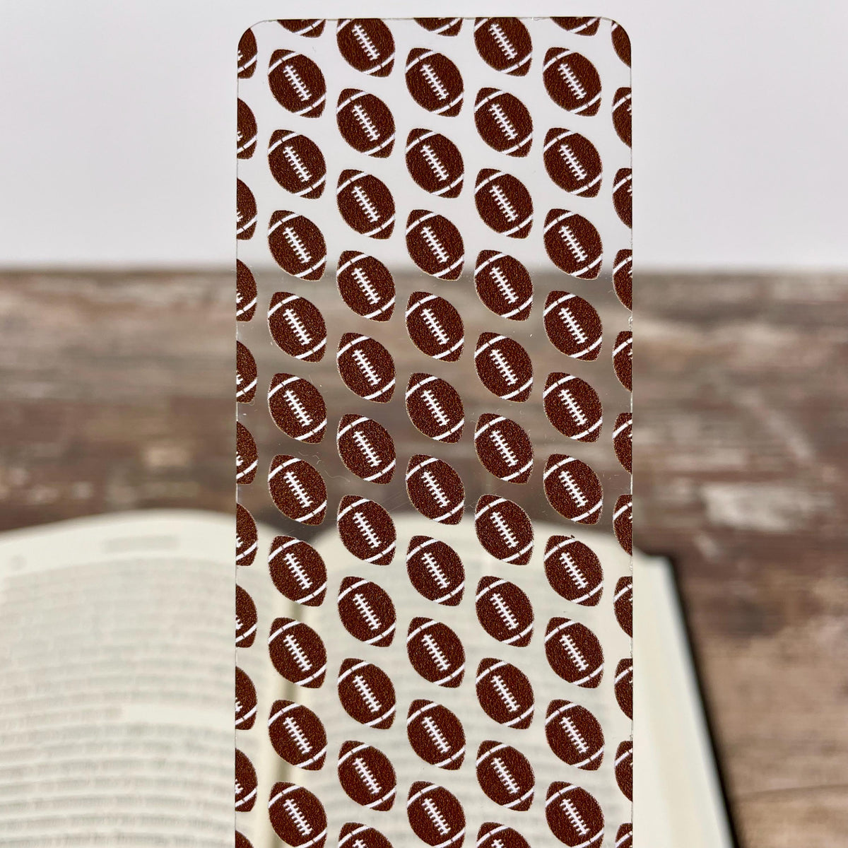 Football Bookmark for Sports Fans and Readers, Game Day Stocking Stuffer or End of Season Team Gift for Players and Coaches