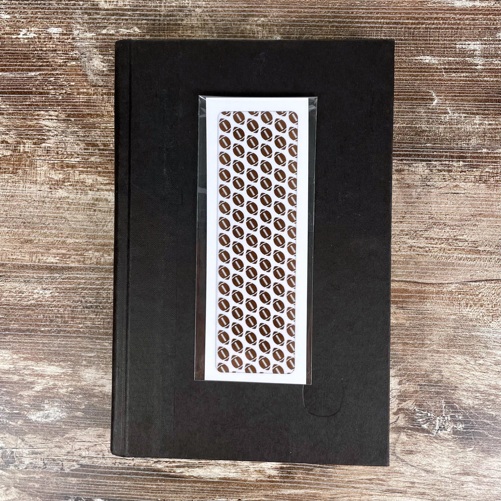 Football Bookmark for Sports Fans and Readers, Game Day Stocking Stuffer or End of Season Team Gift for Players and Coaches