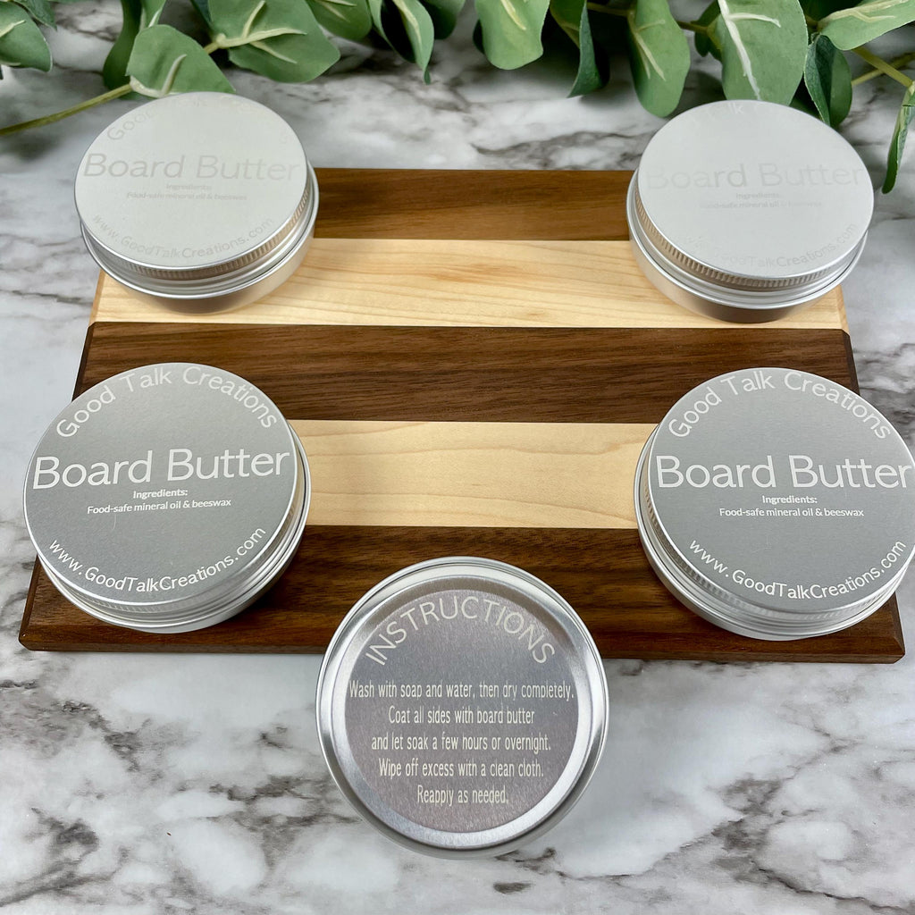Board Butter Wood Conditioner | Food-Safe Mineral Oil & Beeswax Finish | Cutting Board Balm | Kitchen Wood Care