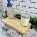 Wood Riser Stand – Walnut, Maple, or Cherry | Sink Organizer, Candle Tray, Plant Stand, Centerpiece Riser, Rustic Home Decor