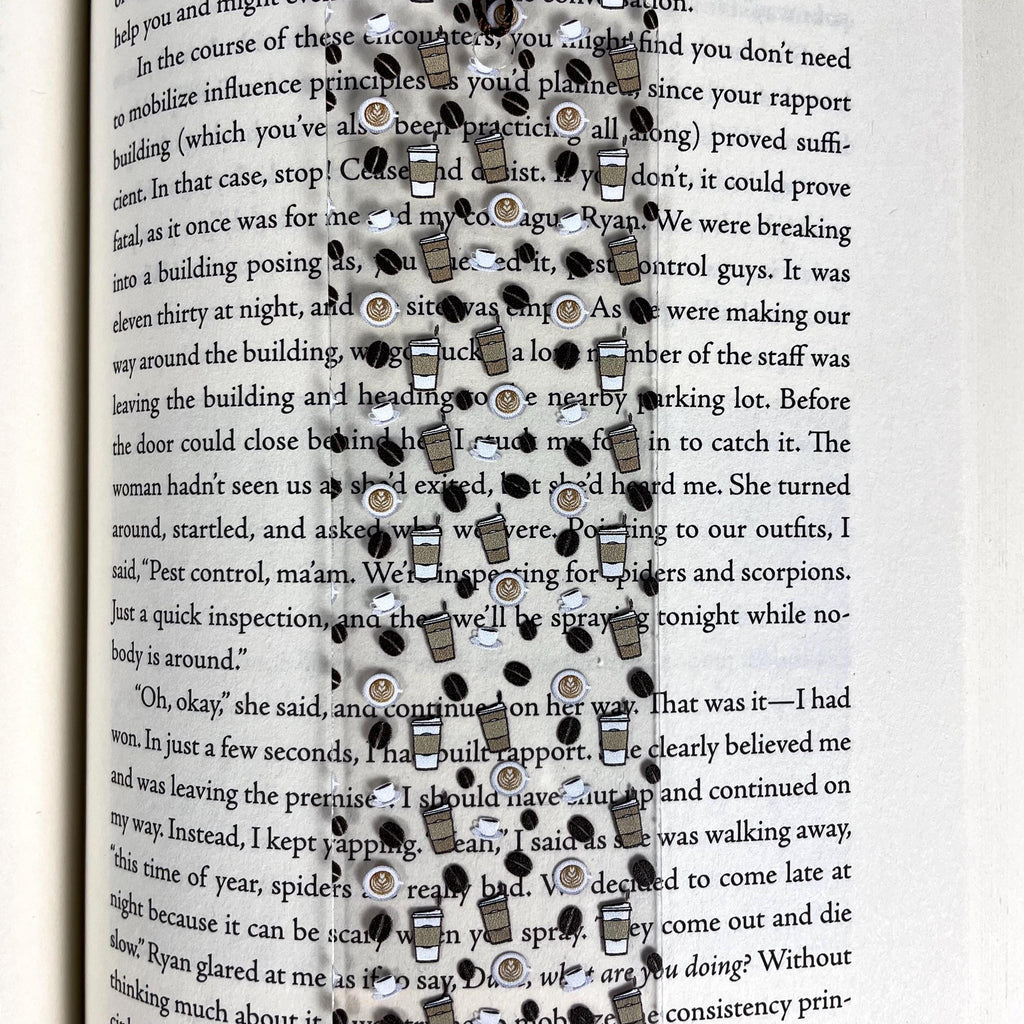 Coffee Bookmark Makes a Teacher Appreciation Gift, Bookish Stocking Stuffer or Birthday Gift for Coffee Lovers, Readers and Baristas