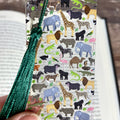Safari Animal Bookmark Makes a Teacher Gift or Classroom Prize for Young Readers, Book Lovers and Zoo or Wildlife Fans