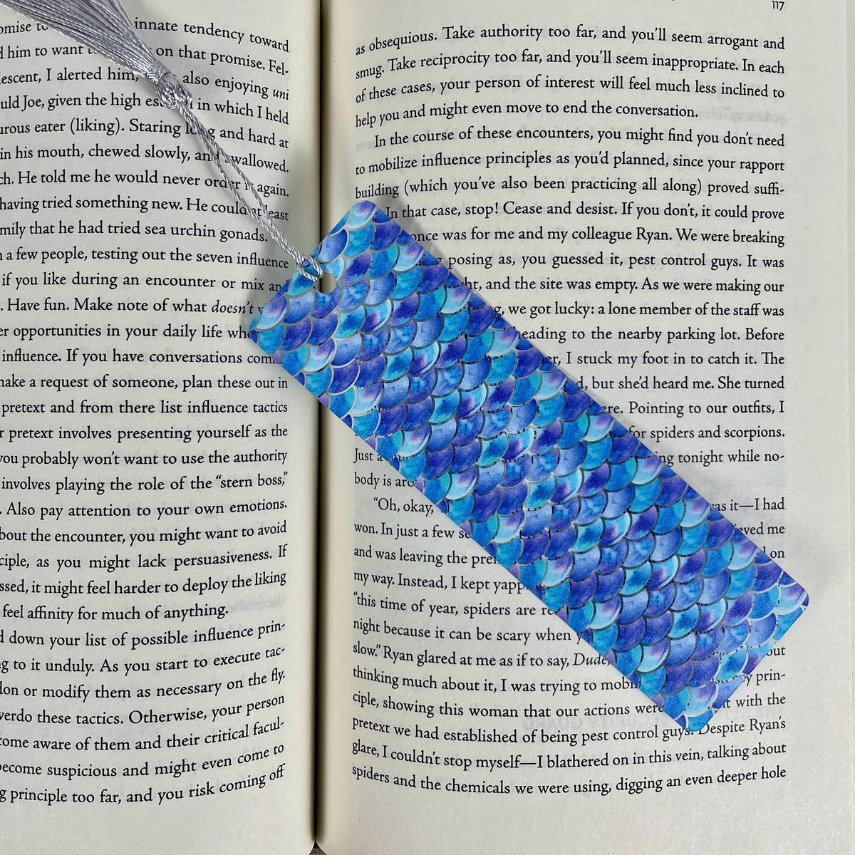 Mermaid Scale Bookmark Makes a Fantasy Gift or Bookish Stocking Stuffer for Ocean Lovers and Readers