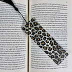 Leopard Bookmark – Chic Gift for Her, Animal Print Accessory for Book Lovers, Neutral Girl Aesthetic, Bold Stocking Stuffer Idea