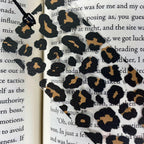 Leopard Bookmark – Chic Gift for Her, Animal Print Accessory for Book Lovers, Neutral Girl Aesthetic, Bold Stocking Stuffer Idea