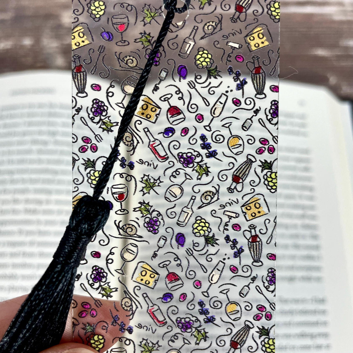 Wine Bookmark Makes a Book Club Gift, Hostess Gift or Birthday Gift for Wine Lovers and Book Lovers