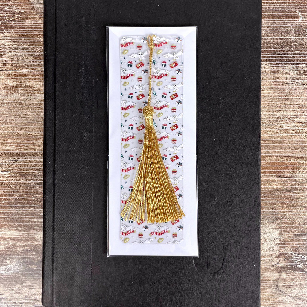 Snowy Owl Bookmark Makes a Christmas Stocking Stuffer or Winter Bookish Gift for Owl Lovers and Fantasy Readers