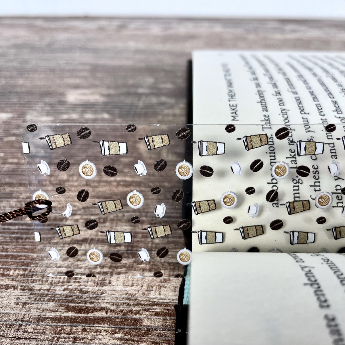Coffee Bookmark Makes a Teacher Appreciation Gift, Bookish Stocking Stuffer or Birthday Gift for Coffee Lovers, Readers and Baristas