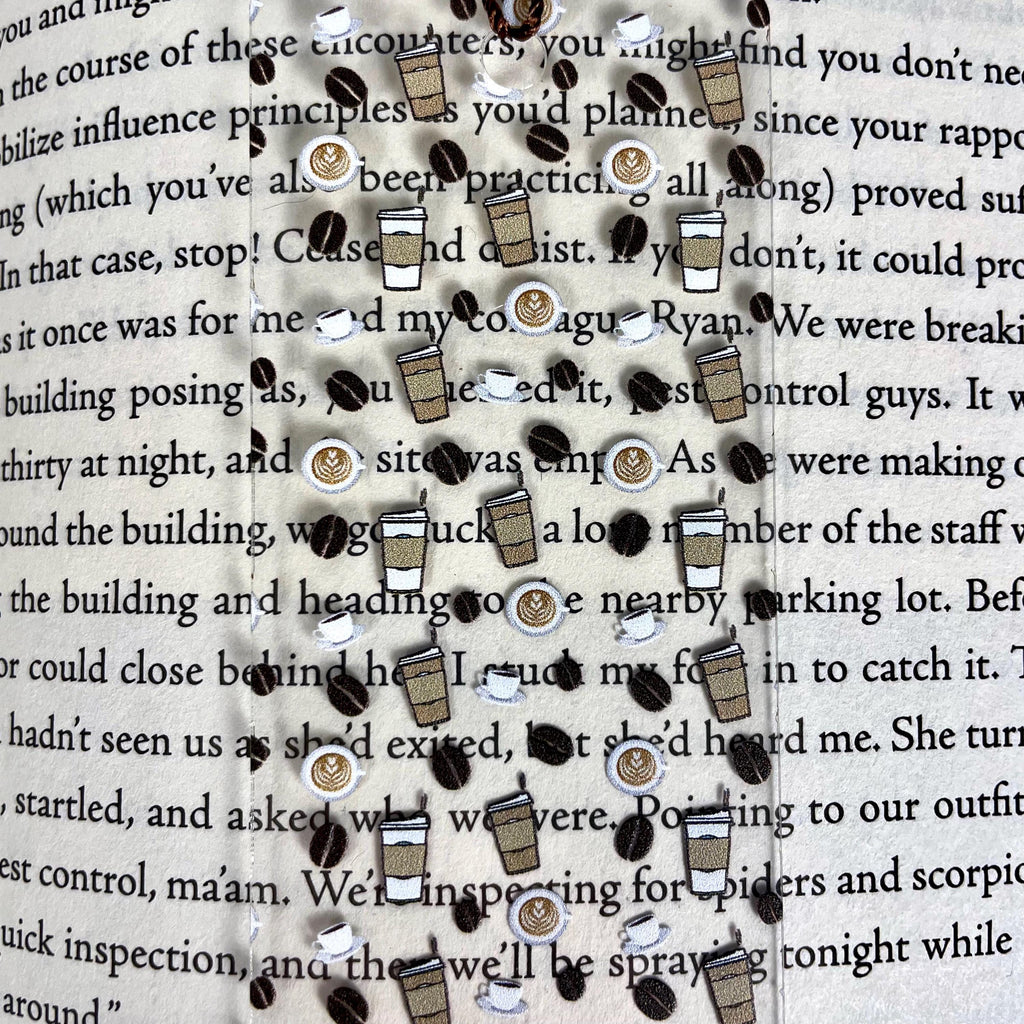 Coffee Bookmark Makes a Teacher Appreciation Gift, Bookish Stocking Stuffer or Birthday Gift for Coffee Lovers, Readers and Baristas