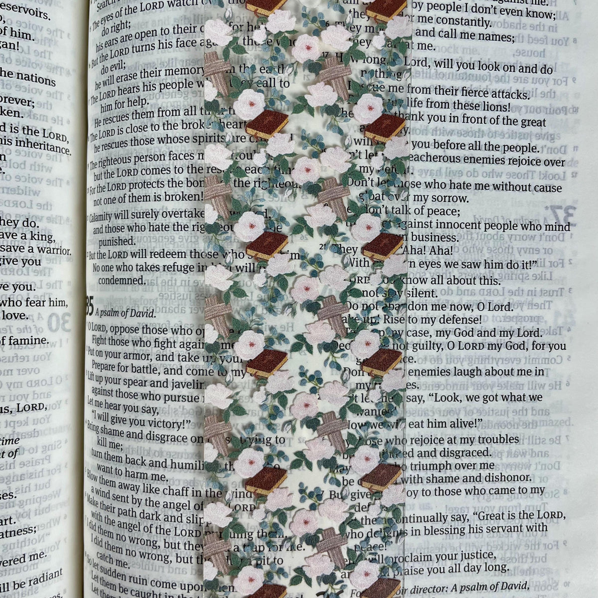 Floral Christian Bookmark for Women, Meaningful Bible Study Gift or Religious Stocking Stuffer for Readers of Faith