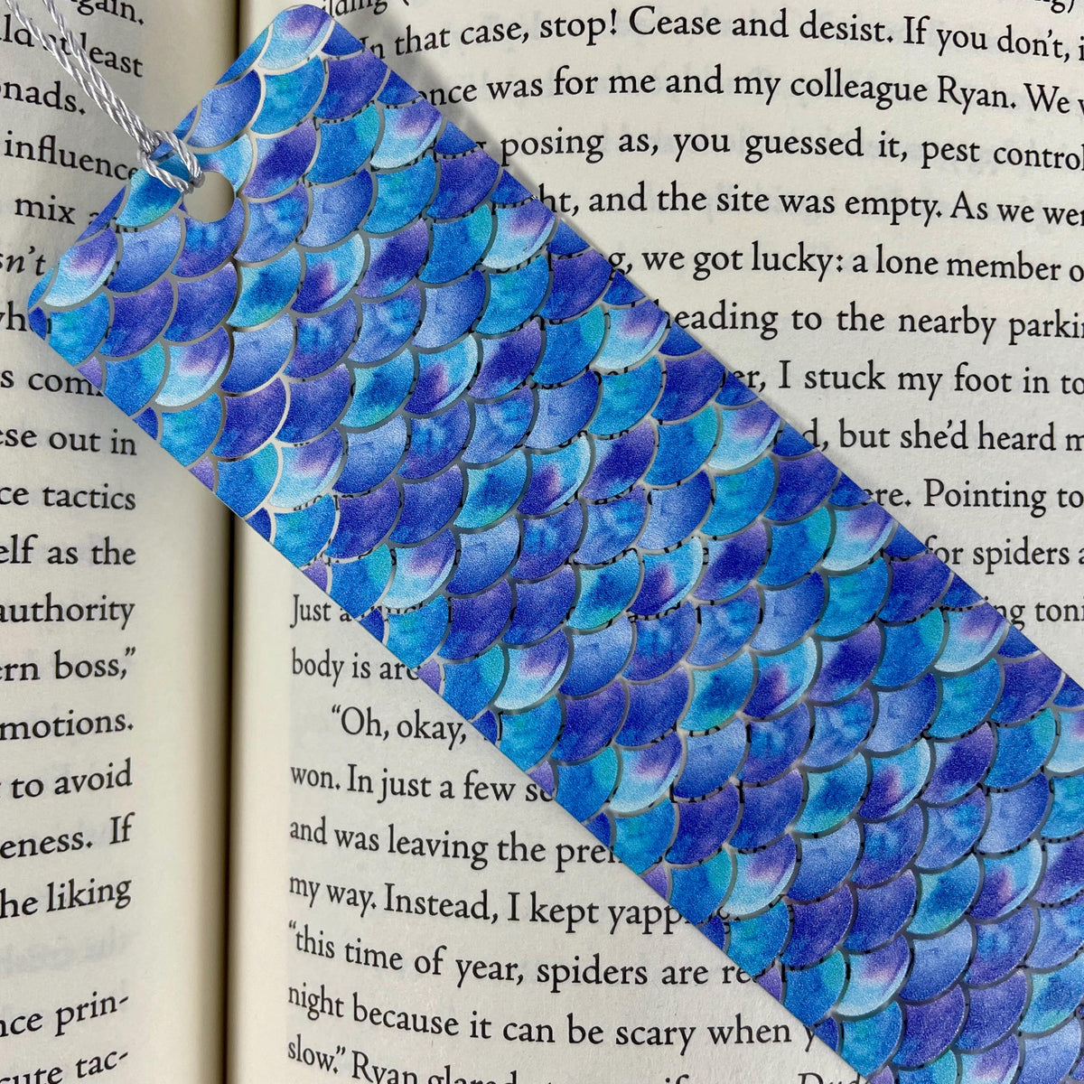Mermaid Scale Bookmark Makes a Fantasy Gift or Bookish Stocking Stuffer for Ocean Lovers and Readers