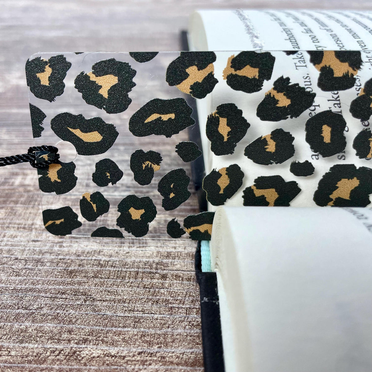 Leopard Bookmark – Chic Gift for Her, Animal Print Accessory for Book Lovers, Neutral Girl Aesthetic, Bold Stocking Stuffer Idea