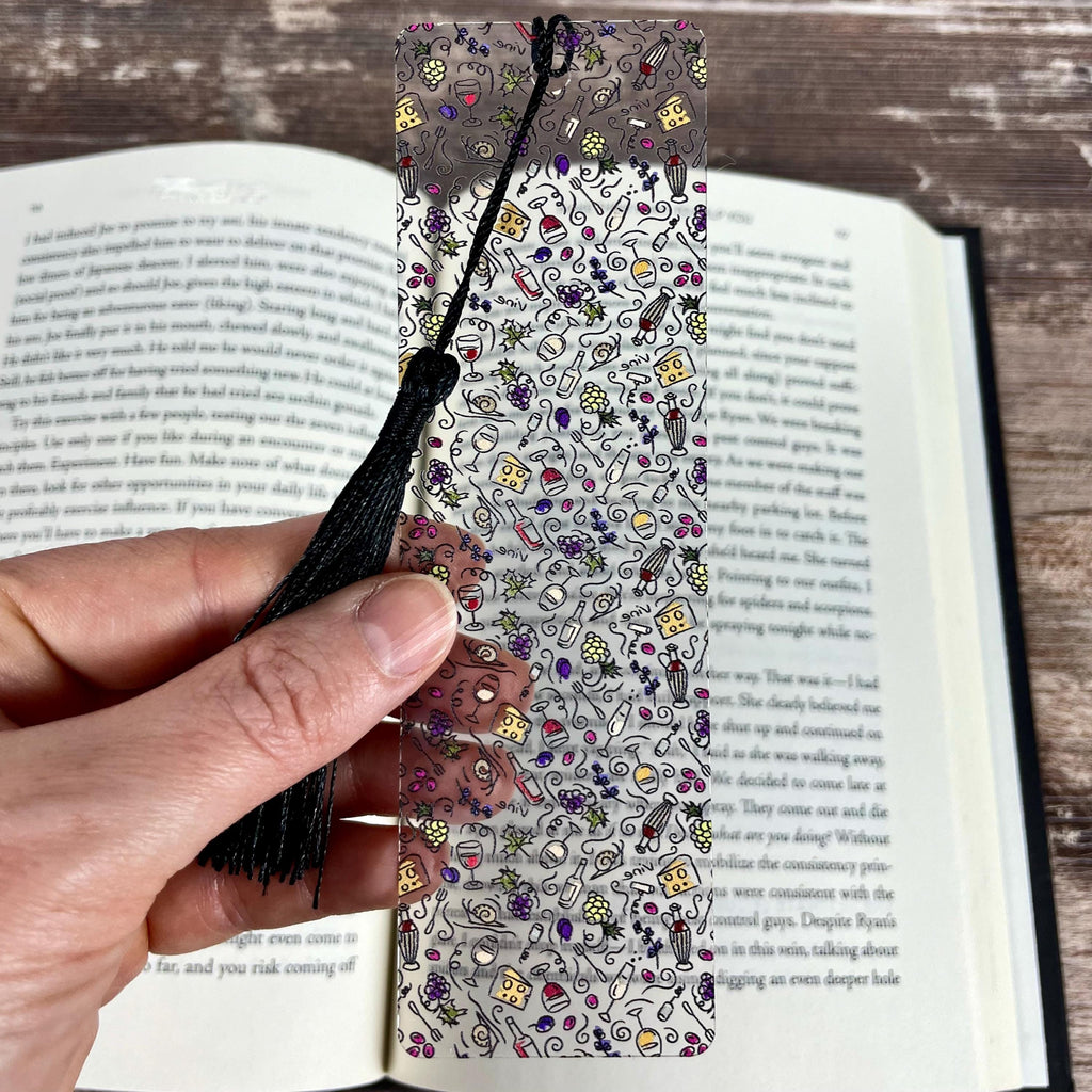 Wine Bookmark Makes a Book Club Gift, Hostess Gift or Birthday Gift for Wine Lovers and Book Lovers