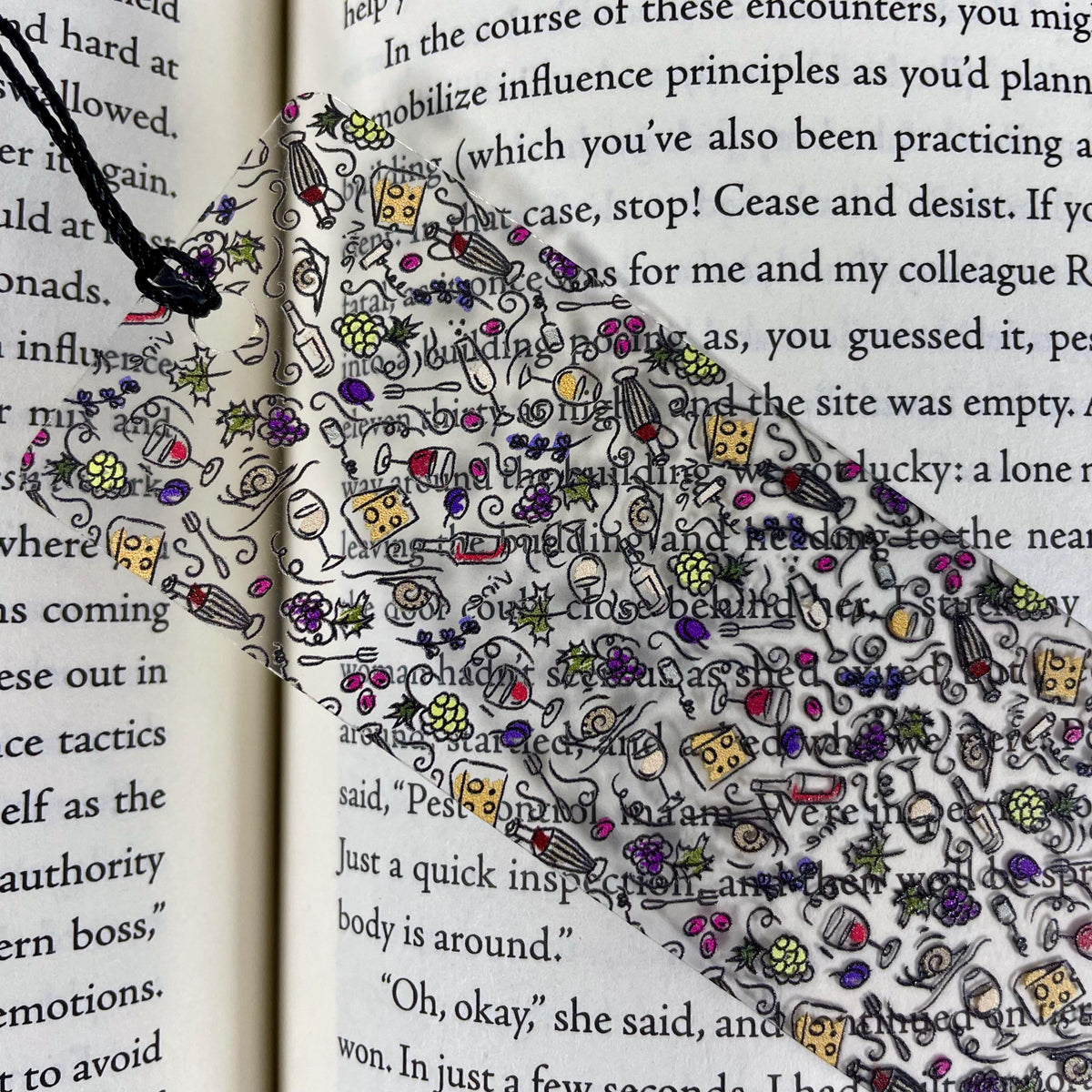 Wine Bookmark Makes a Book Club Gift, Hostess Gift or Birthday Gift for Wine Lovers and Book Lovers