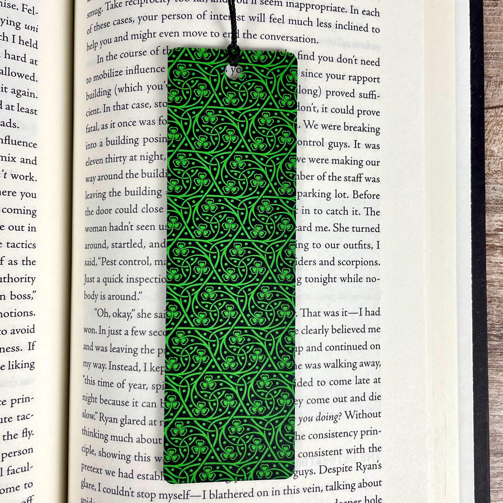 Irish Shamrock Bookmark Makes a St. Patrick’s Day Gift or Bookish Irish Gift for Book Lovers and Readers