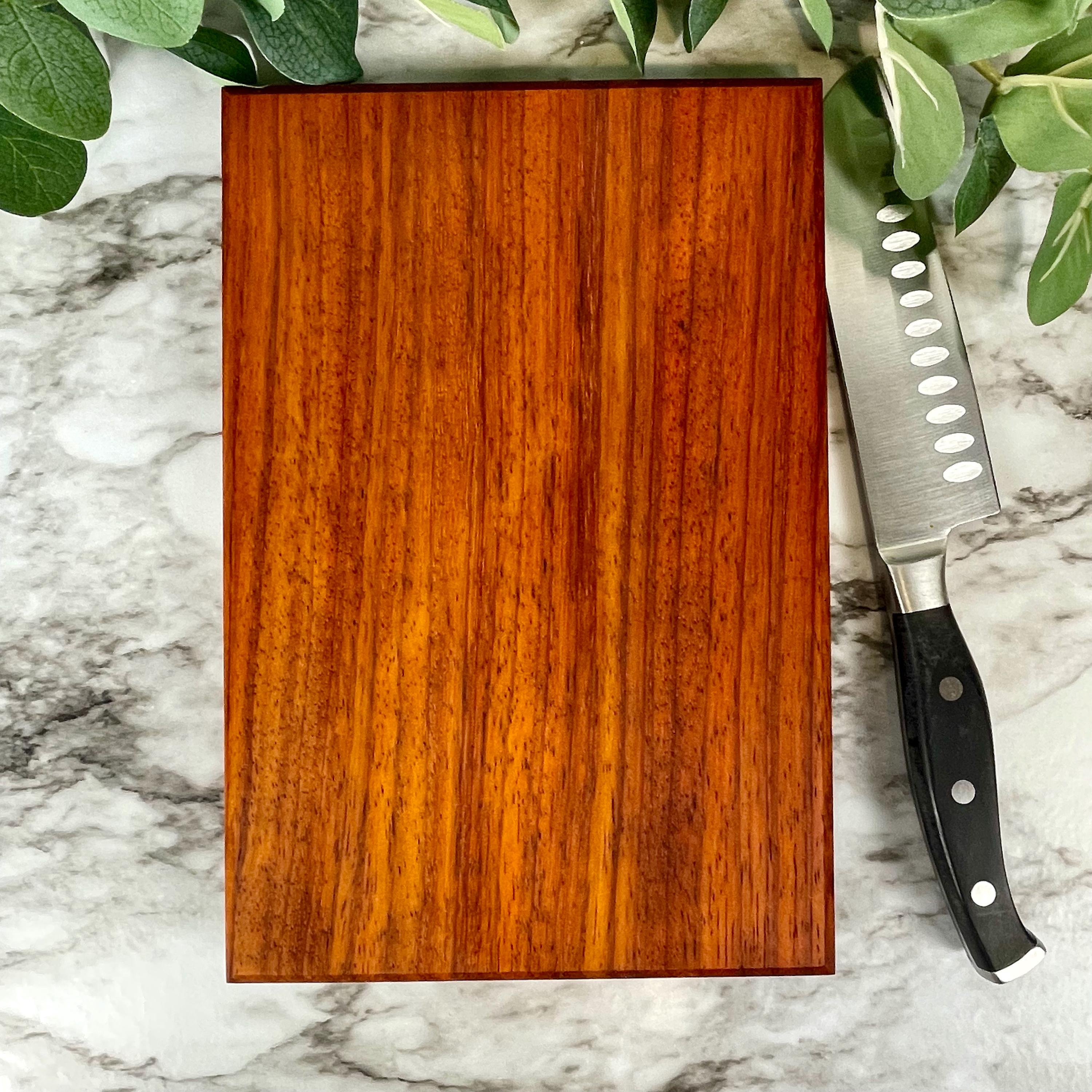 Compact Wood Cutting Board – Solid Walnut Cherry Maple Mini Board – Perfect for RV, Apartment & Small Kitchens