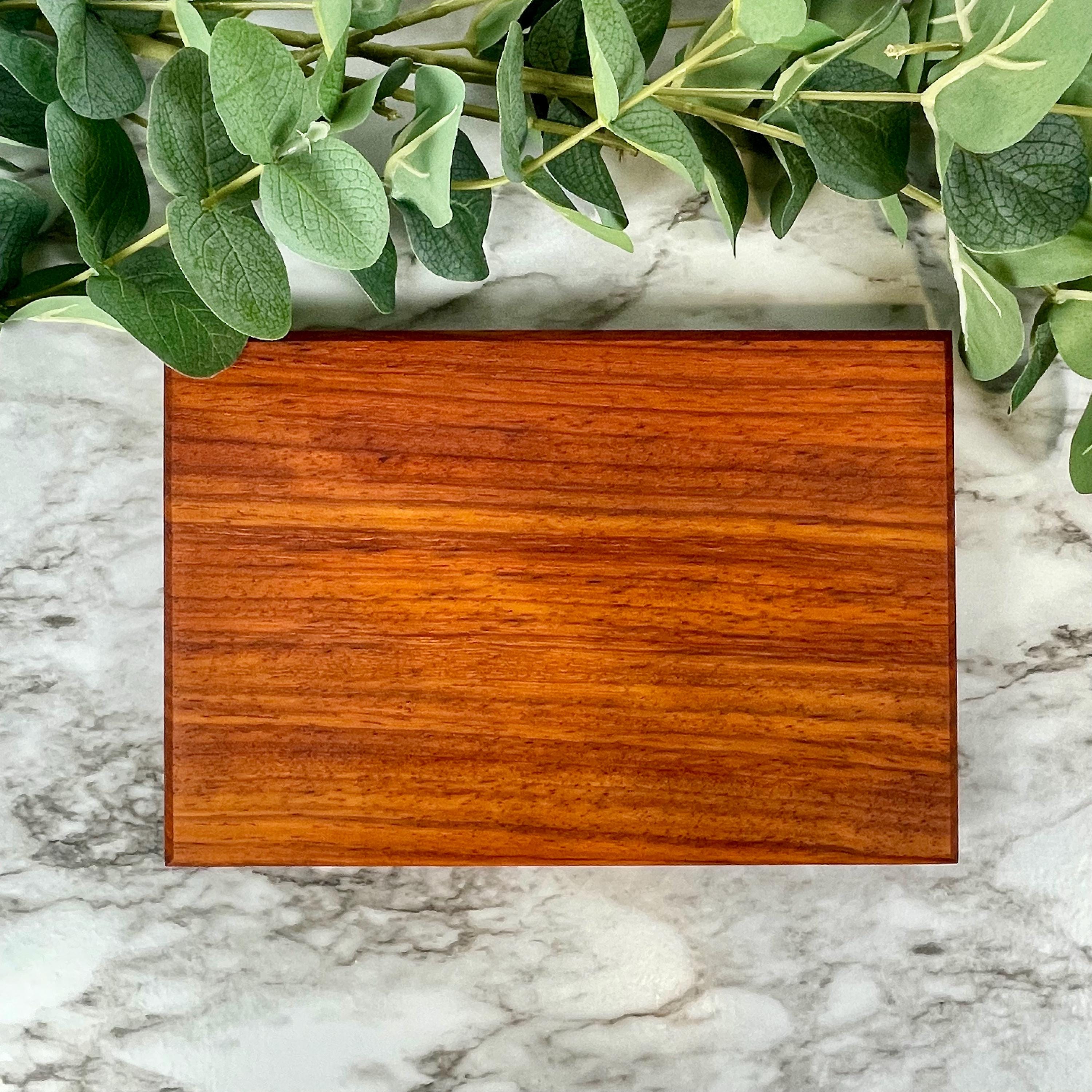 Compact Wood Cutting Board – Solid Walnut Cherry Maple Mini Board – Perfect for RV, Apartment & Small Kitchens