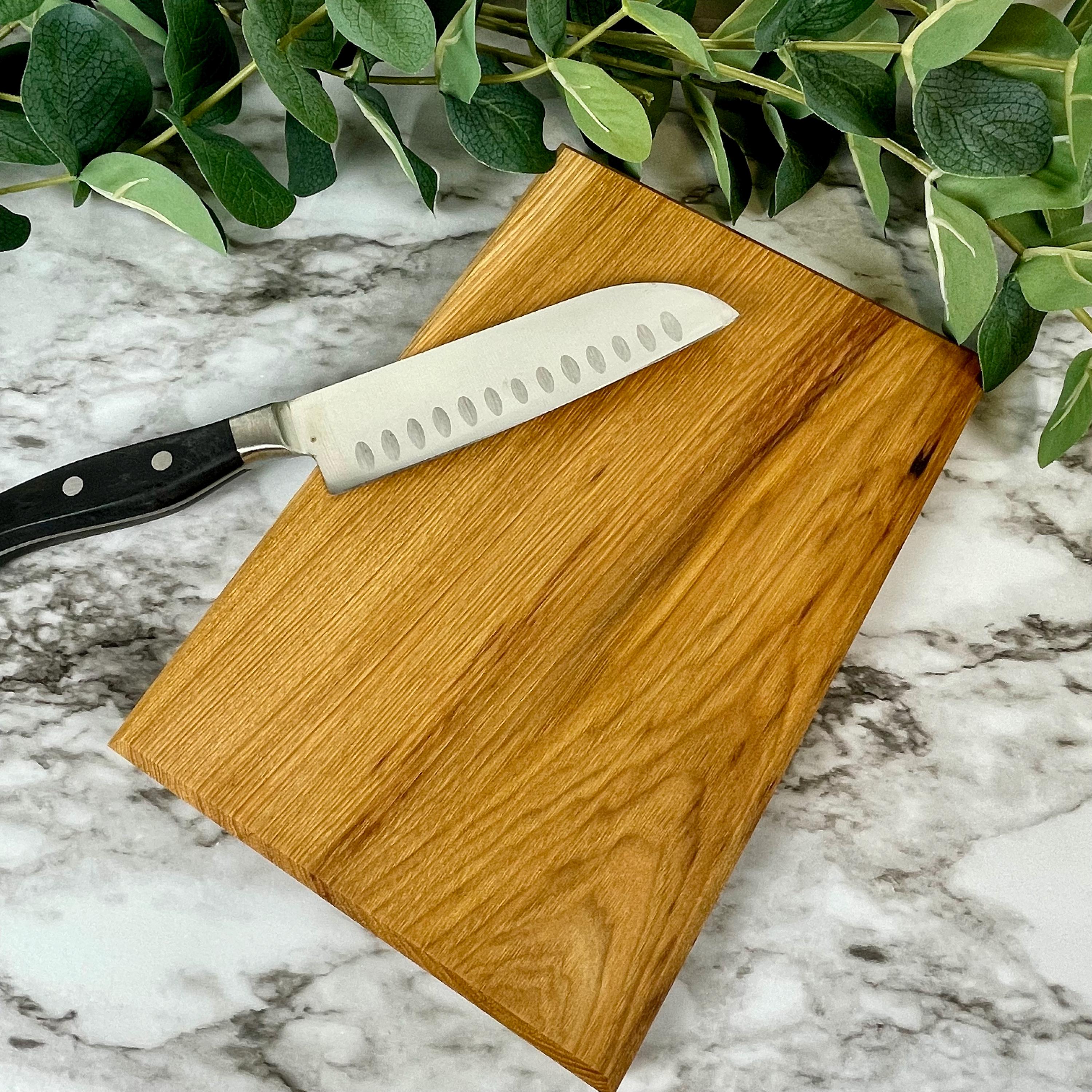 Compact Wood Cutting Board – Solid Walnut Cherry Maple Mini Board – Perfect for RV, Apartment & Small Kitchens
