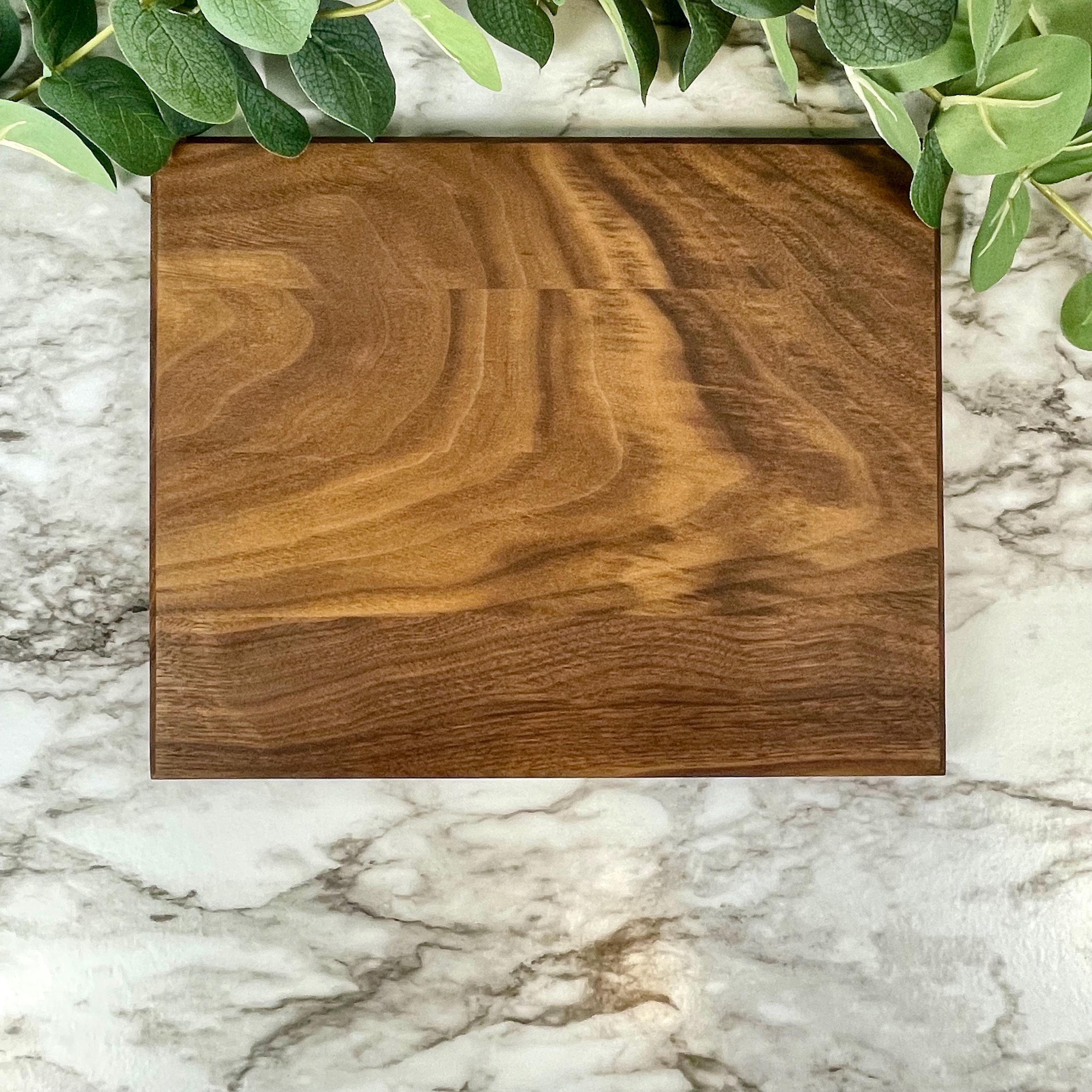 Cutting Board, Walnut Cherry or Maple, Large Kitchen Board, Handmade Chopping Block, Wood Prep and Serving Board