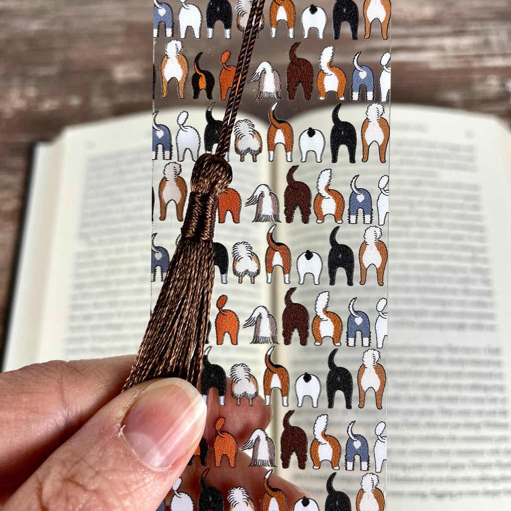 Funny Dog Butt Bookmark – Weird Gift for Dog Lovers, Bookworms, and Pet Parents