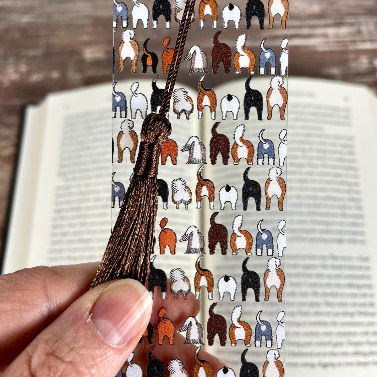 Funny Dog Butt Bookmark – Weird Gift for Dog Lovers, Bookworms, and Pet Parents