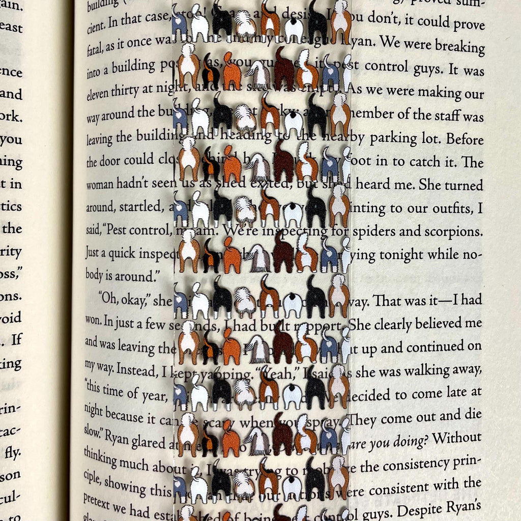 Funny Dog Butt Bookmark – Weird Gift for Dog Lovers, Bookworms, and Pet Parents