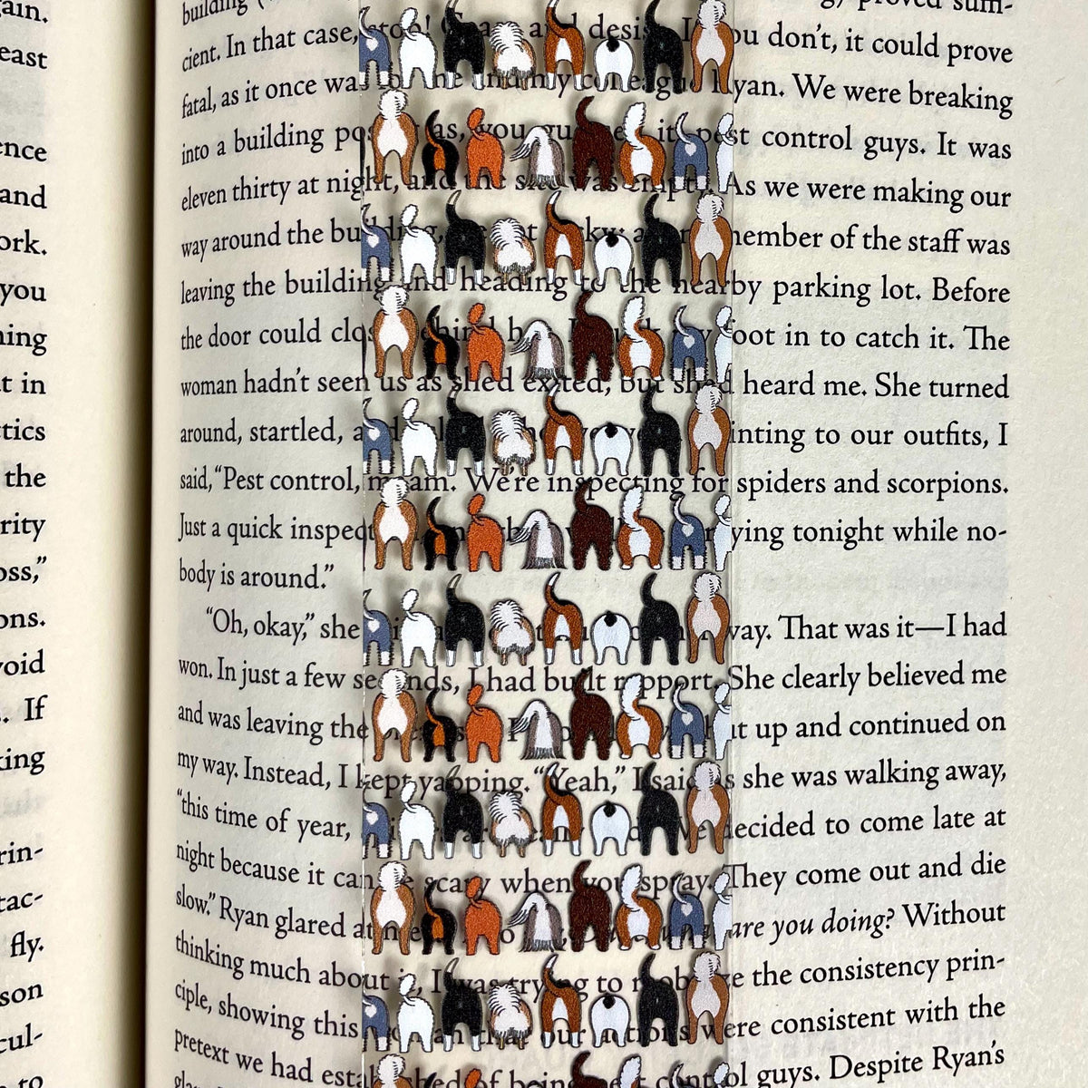 Funny Dog Butt Bookmark – Weird Gift for Dog Lovers, Bookworms, and Pet Parents