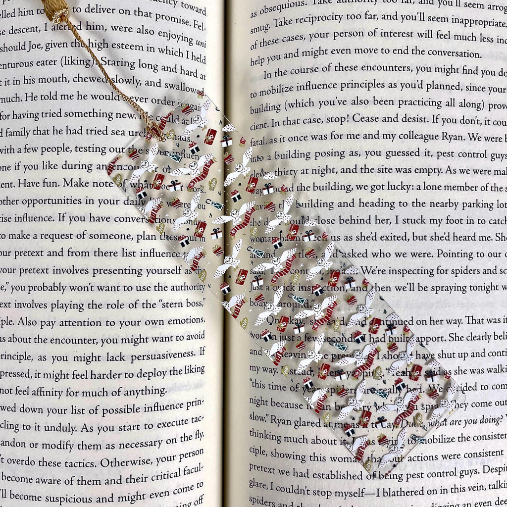 Snowy Owl Bookmark Makes a Christmas Stocking Stuffer or Winter Bookish Gift for Owl Lovers and Fantasy Readers