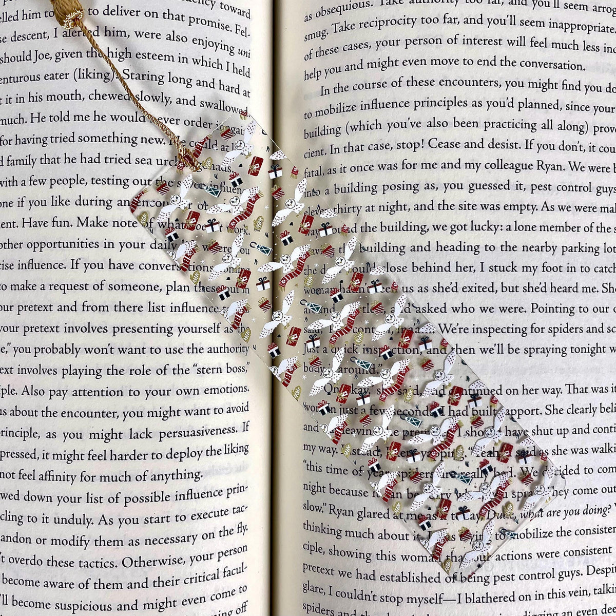 Snowy Owl Bookmark Makes a Christmas Stocking Stuffer or Winter Bookish Gift for Owl Lovers and Fantasy Readers