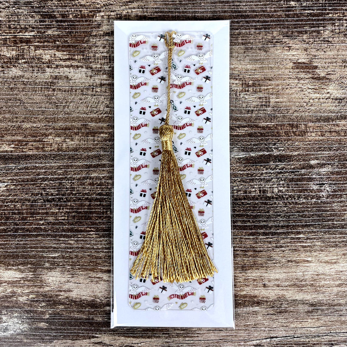 Snowy Owl Bookmark Makes a Christmas Stocking Stuffer or Winter Bookish Gift for Owl Lovers and Fantasy Readers