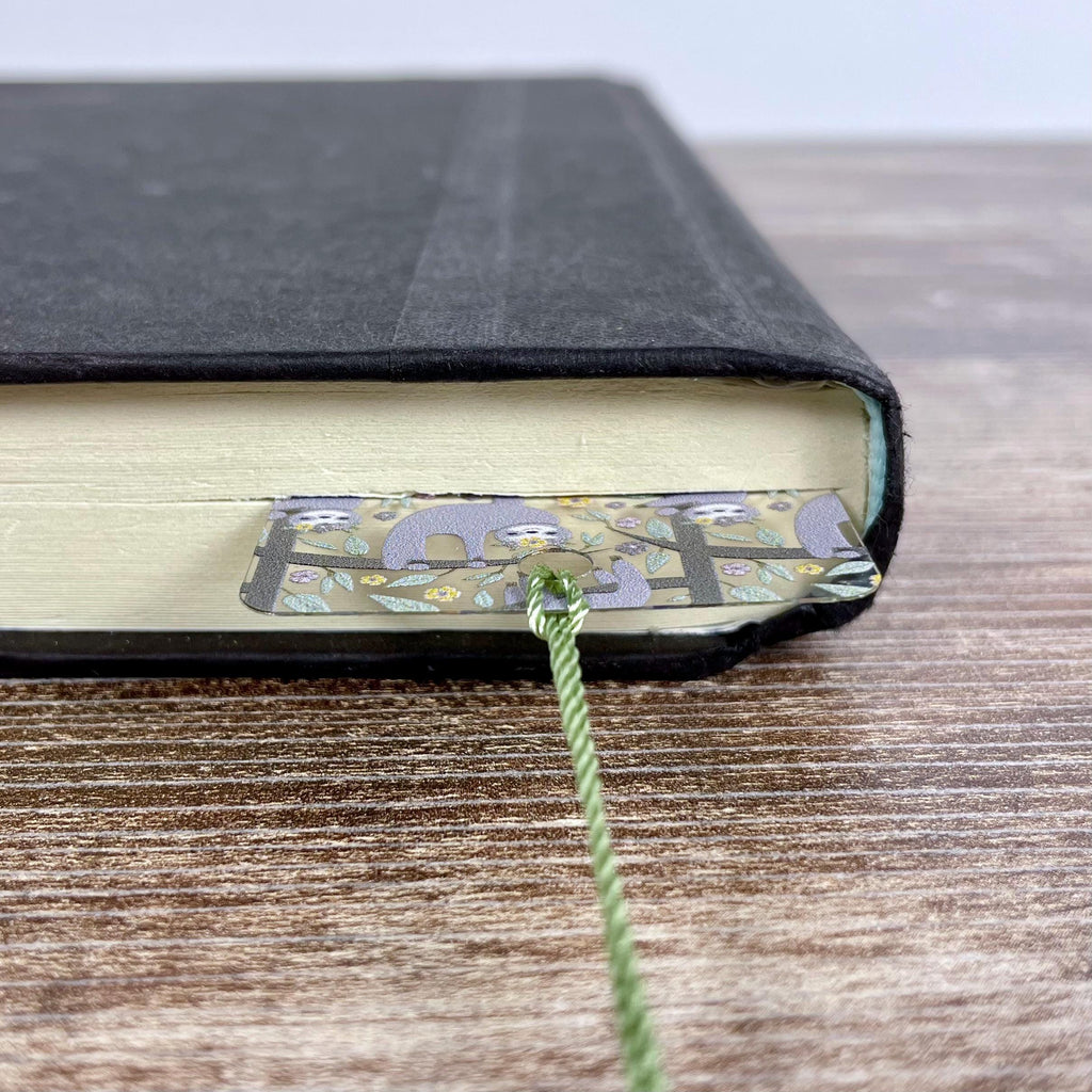 Sloth Bookmark for Teacher Gift Baskets, Birthday Gifts or Stocking Stuffers for Sloth Lovers and Young Readers