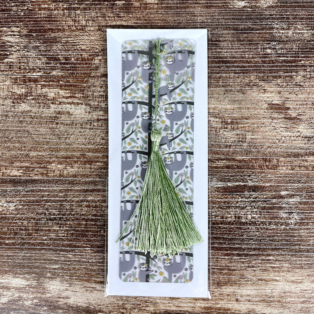 Sloth Bookmark for Teacher Gift Baskets, Birthday Gifts or Stocking Stuffers for Sloth Lovers and Young Readers