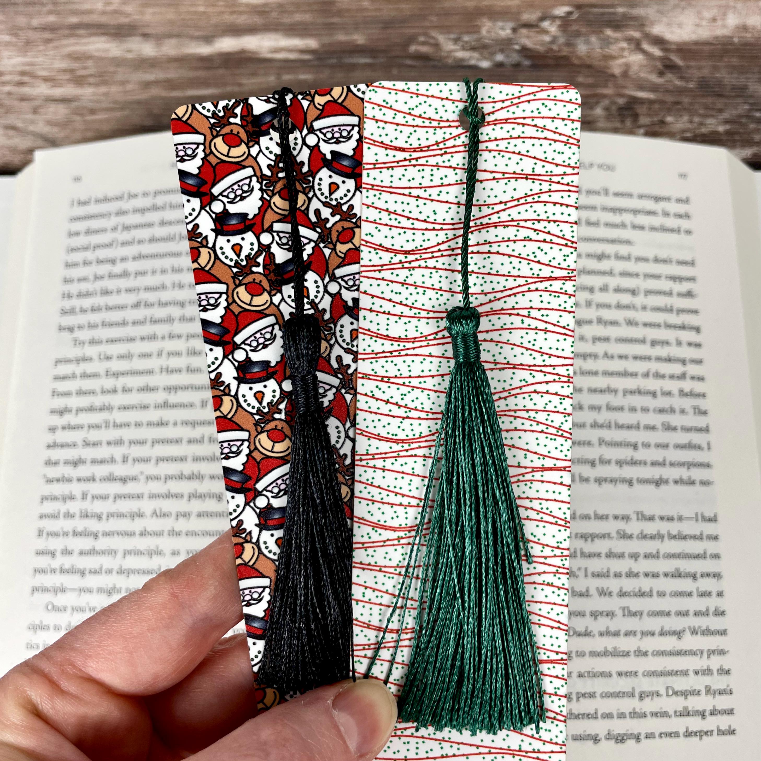 Book Lover Gift Set with 2 Christmas Bookmarks, A Festive Reading Accessory Gift for Book Lovers
